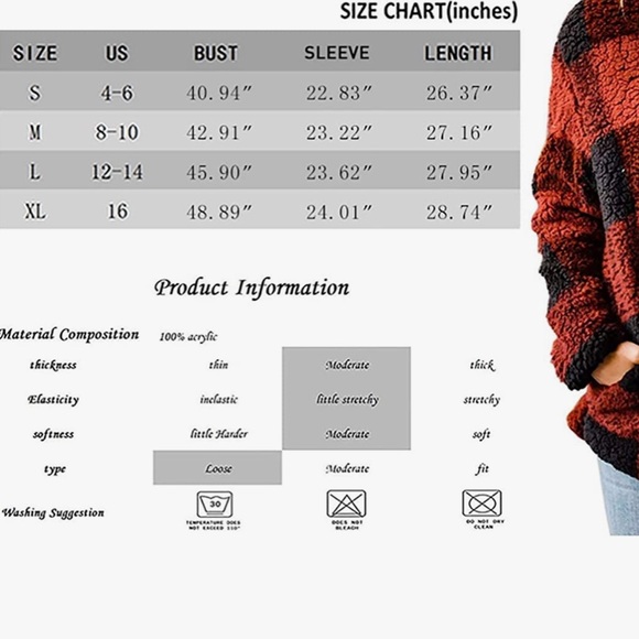 Like new! Sherpa fleece pullover - Picture 3 of 4